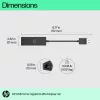 HP USB 3.0 a Gigabit RJ45 adaptador G2, con cable, USB, Ethernet, negro