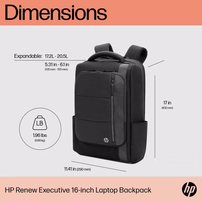 HP Renew Executive mochila para portátil de 16