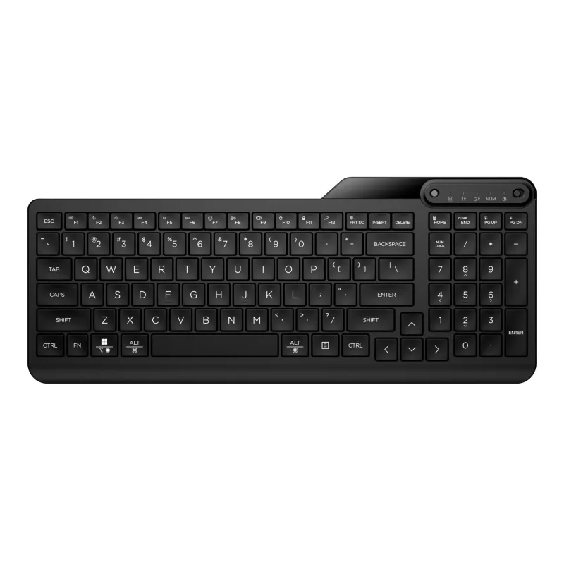 HP 475 teclado inalámbrico dual mode, tamaño completo (100%), inalámbrico, RF Wireless + Bluetooth, membrana, negro