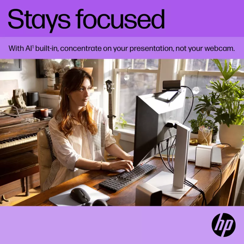 HP 325 webcam FHD, business, Windows 10, Windows 11, MacOS, 72 mm, 53,6 mm, 53,2 mm