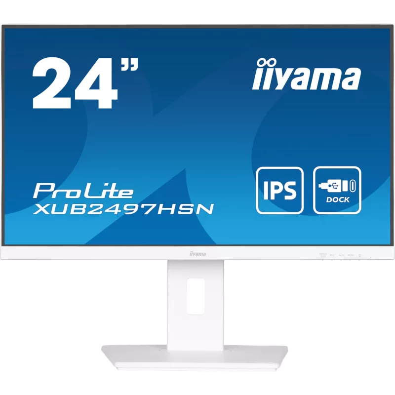 iiyama ProLite XUB2497HSN-W1 monitor de ordenador 60,5 cm (23,8 inch) 1920 x 1080 píxeles Full HD LED blanco