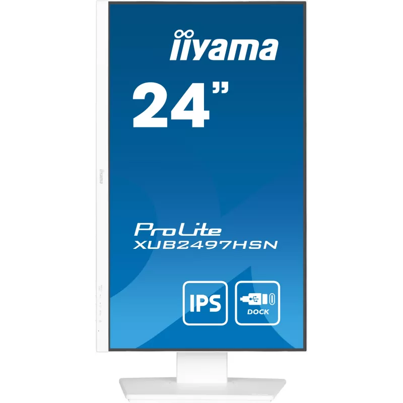 iiyama ProLite XUB2497HSN-W1 monitor de ordenador 60,5 cm (23,8 inch) 1920 x 1080 píxeles Full HD LED blanco