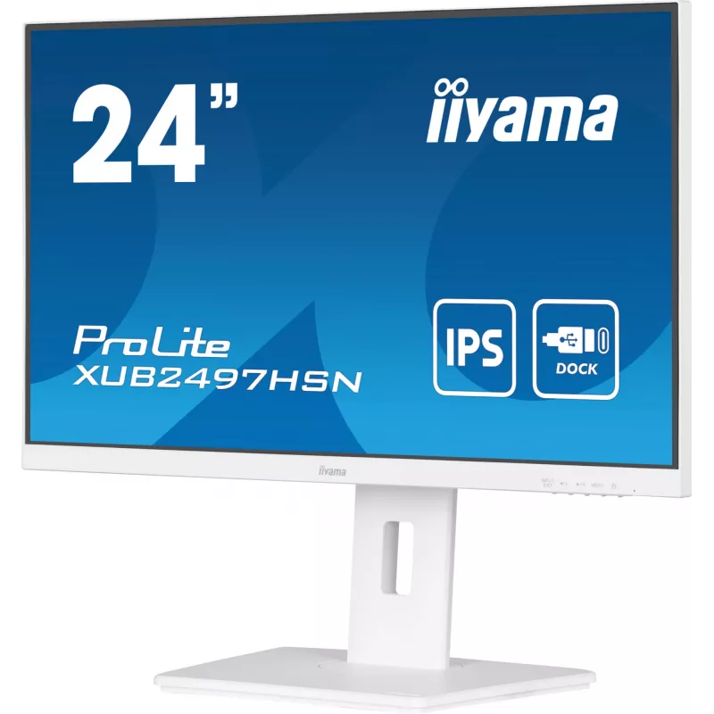 iiyama ProLite XUB2497HSN-W1 monitor de ordenador 60,5 cm (23,8 inch) 1920 x 1080 píxeles Full HD LED blanco