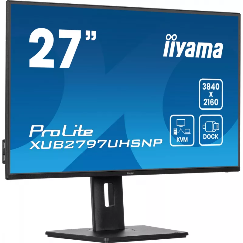 iiyama ProLite XUB2797UHSNP-B1 monitor de ordenador 68,6 cm (27 inch) 3840 x 2160 píxeles 4K Ultra HD LED negro