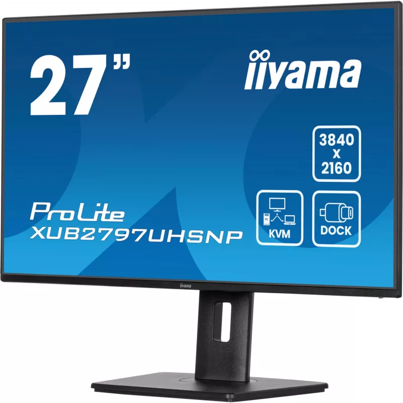 iiyama ProLite XUB2797UHSNP-B1 monitor de ordenador 68,6 cm (27 inch) 3840 x 2160 píxeles 4K Ultra HD LED negro