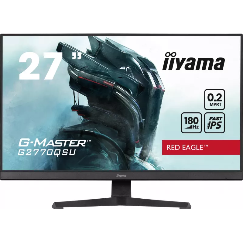 iiyama G-MASTER G2770QSU-B6 monitor de ordenador 68,6 cm (27 inch) 2560 x 1440 píxeles Wide Quad HD LED negro