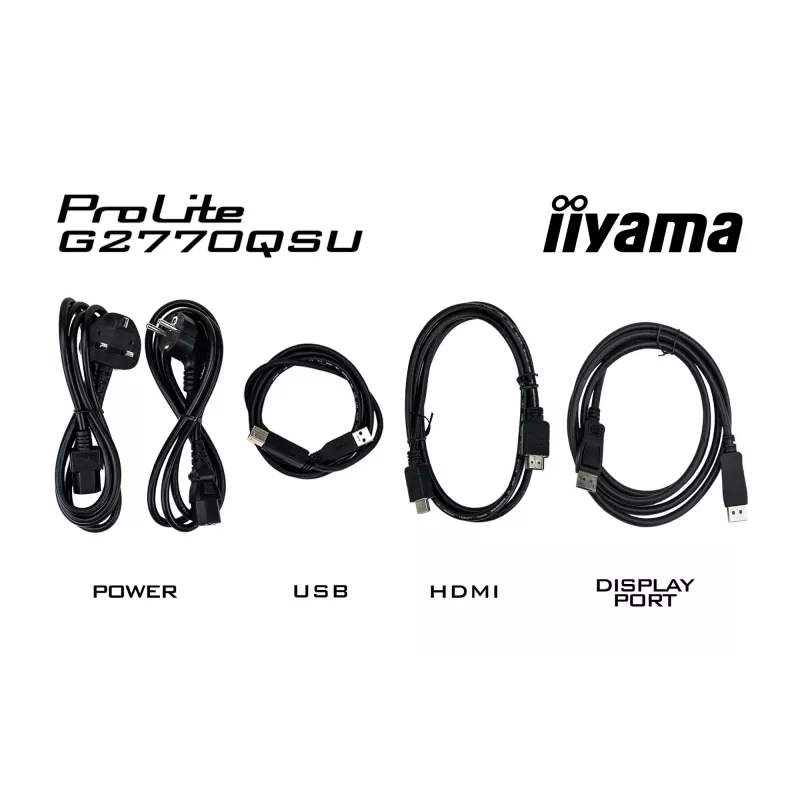iiyama G-MASTER G2770QSU-B6 monitor de ordenador 68,6 cm (27 inch) 2560 x 1440 píxeles Wide Quad HD LED negro