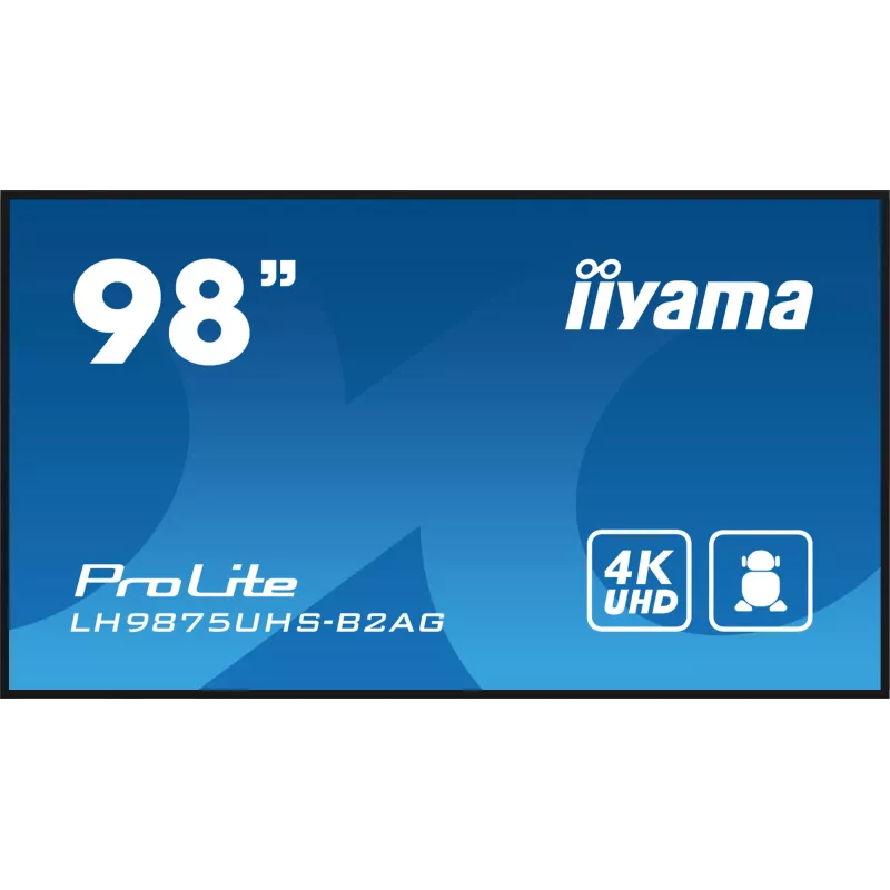 Pantalla plana de señalización digital iiyama LH9875UHS-B2AG 97,5