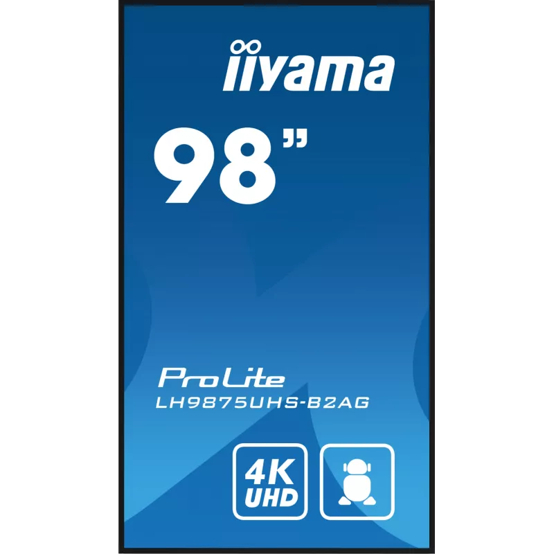 Pantalla plana de señalización digital iiyama LH9875UHS-B2AG 97,5