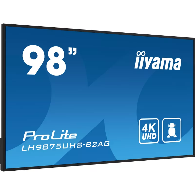 Pantalla plana de señalización digital iiyama LH9875UHS-B2AG 97,5