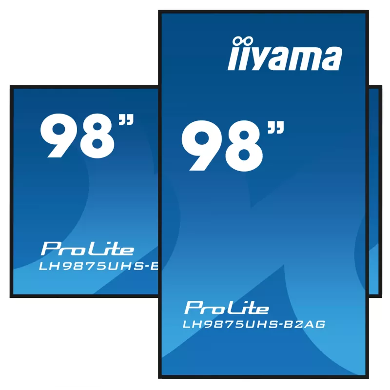 Pantalla plana de señalización digital iiyama LH9875UHS-B2AG 97,5