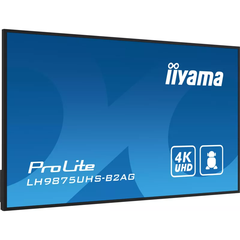 Pantalla plana de señalización digital iiyama LH9875UHS-B2AG 97,5