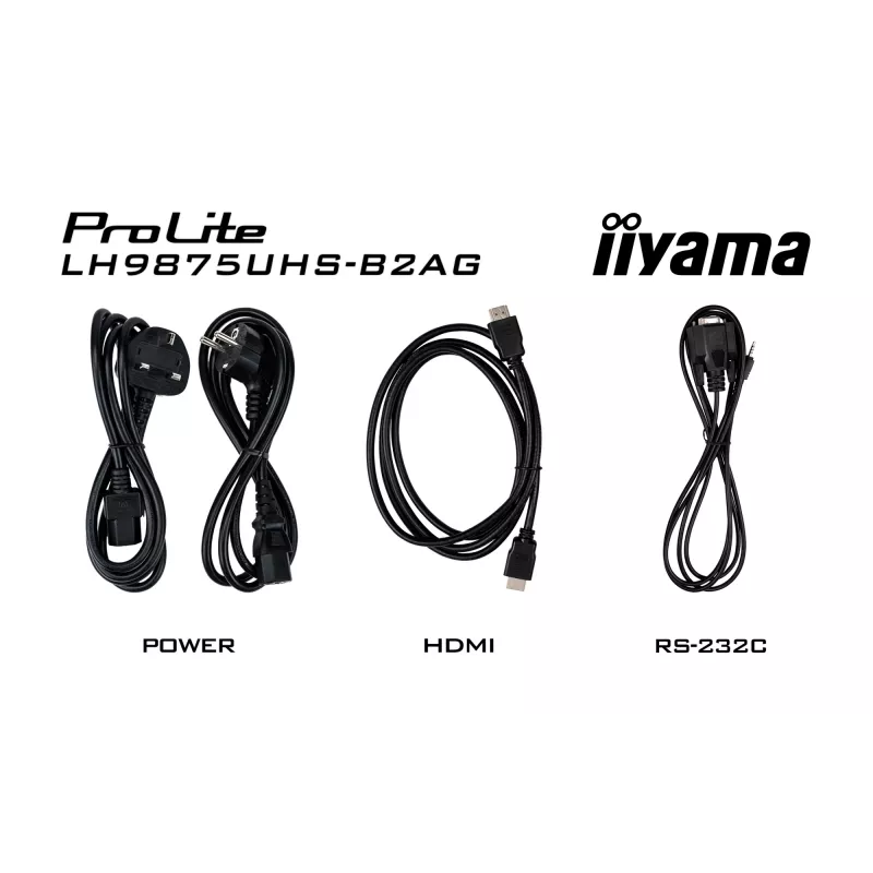 Pantalla plana de señalización digital iiyama LH9875UHS-B2AG 97,5