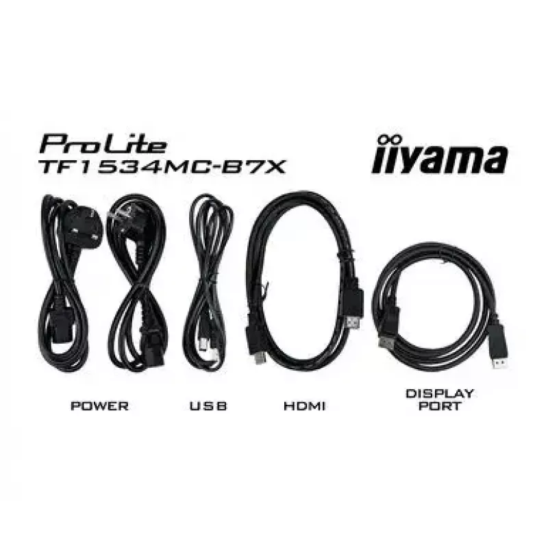 iiyama TF1534MC-B7X monitor de ordenador 38,1 cm (15 inch) 1024 x 768 píxeles XGA LED táctil multiusuario negro