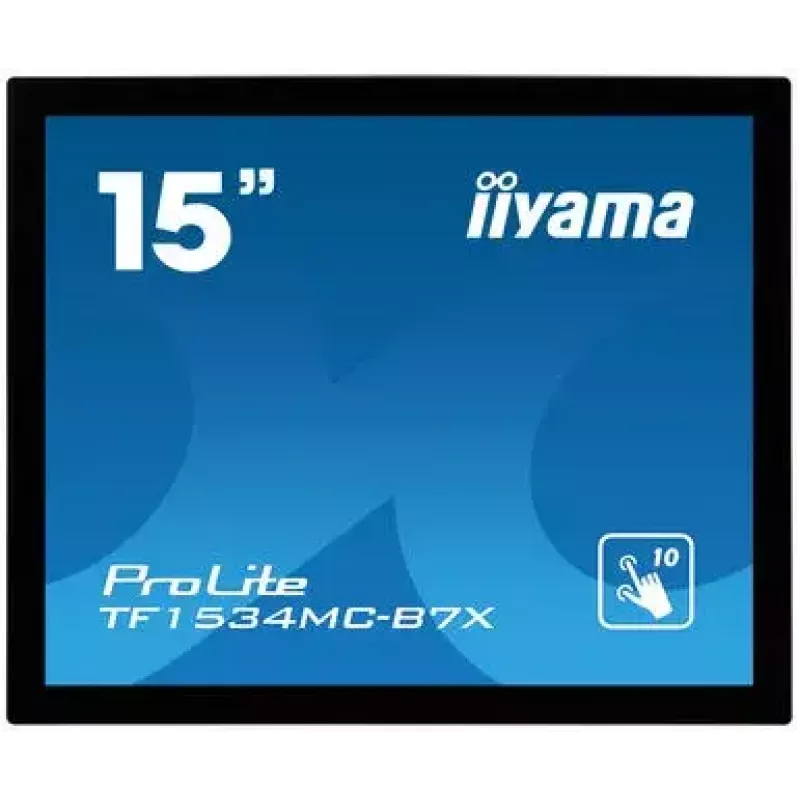 iiyama TF1534MC-B7X monitor de ordenador 38,1 cm (15 inch) 1024 x 768 píxeles XGA LED táctil multiusuario negro