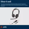Auriculares HP Poly Blackwire 5220 estéreo USB-C + conector de 3,5 mm + adaptador USB-C/A (paquete múltiple)