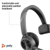 Auriculares HP Poly Voyager 4310 USB-C certificados para Microsoft Teams + dongle BT700