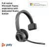 Auriculares HP Poly Voyager 4310 USB-C certificados para Microsoft Teams + dongle BT700