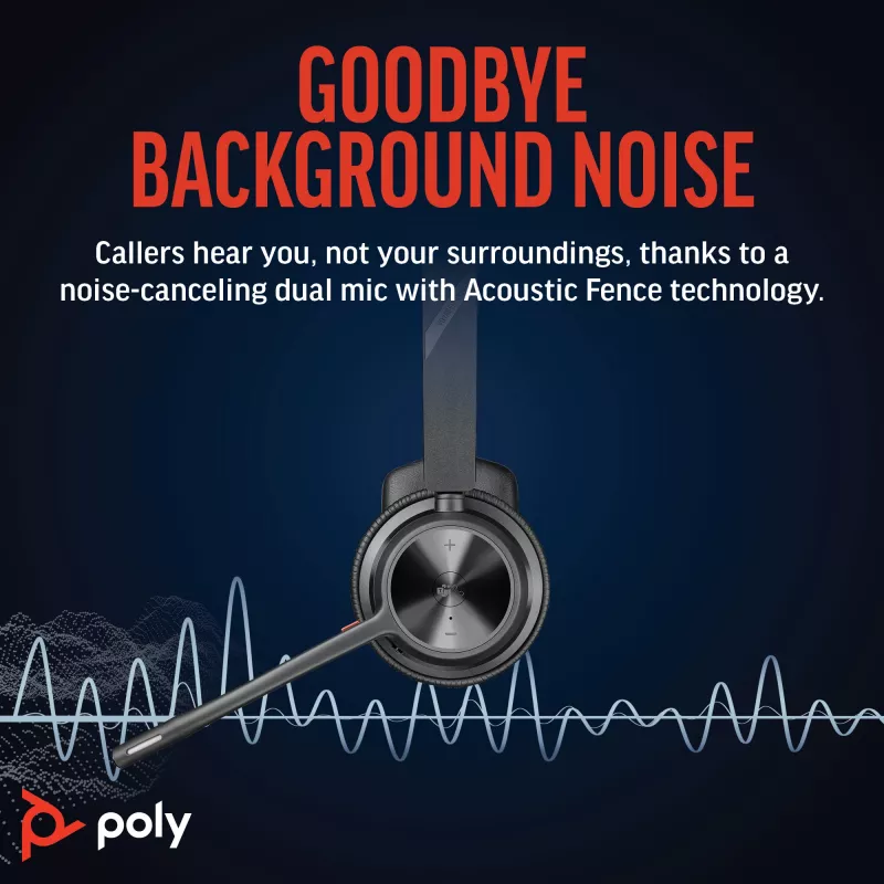 Auriculares HP Poly Voyager 4310 UC mono + adaptador BT700 USB-A + base de carga