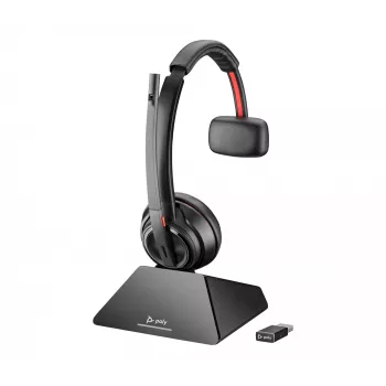 Auriculares HP Poly Savi 8220 estéreo DECT 1880-1900 MHz con base de carga