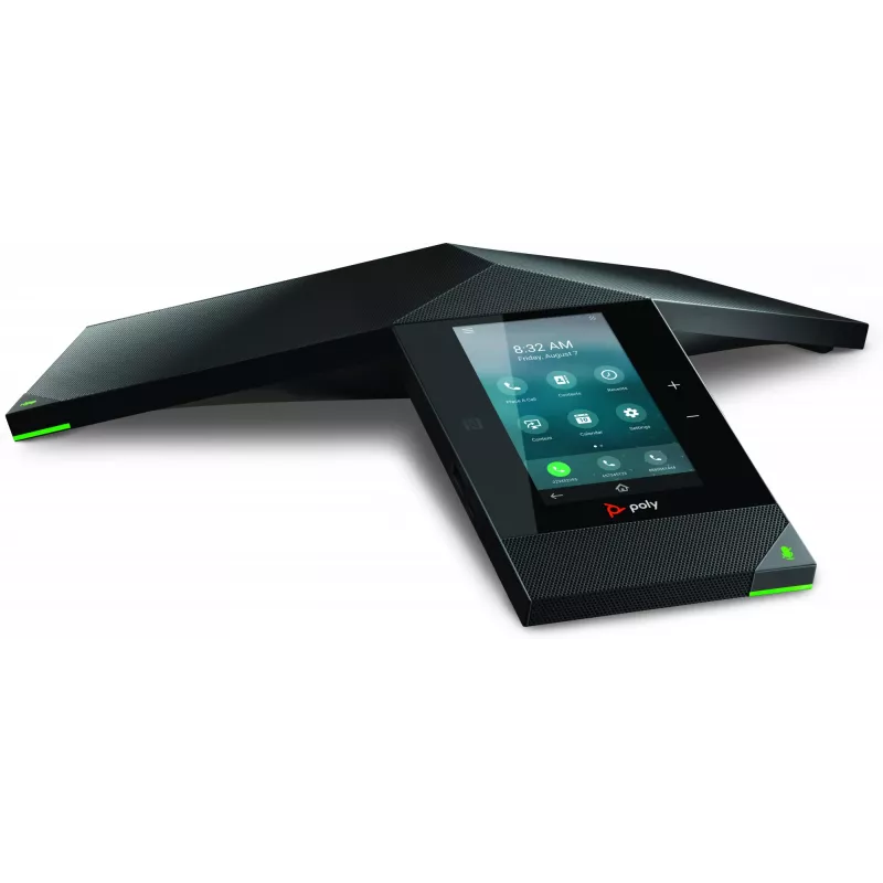 Teléfono de conferencia IP POLY Trio 8800 compatible con PoE pantalla de 5 pulgadas