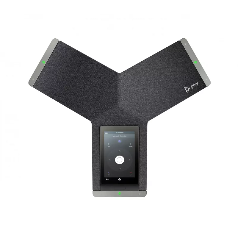 Teléfono de conferencia IP HP Poly Trio C60 para Microsoft Teams, totalmente inalámbrico y compatible con PoE