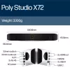 Barra de vídeo todo en uno HP Poly Studio X72
