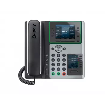 Teléfono IP HP Poly Edge E450 compatible con PoE, IPS, 4:3, WPA2-Enterprise, EAP-TLS, HTTPS, ENERGY STAR, EAC, RoHS, Federal Communications Commission (FCC), CE, 0 - 40 °C