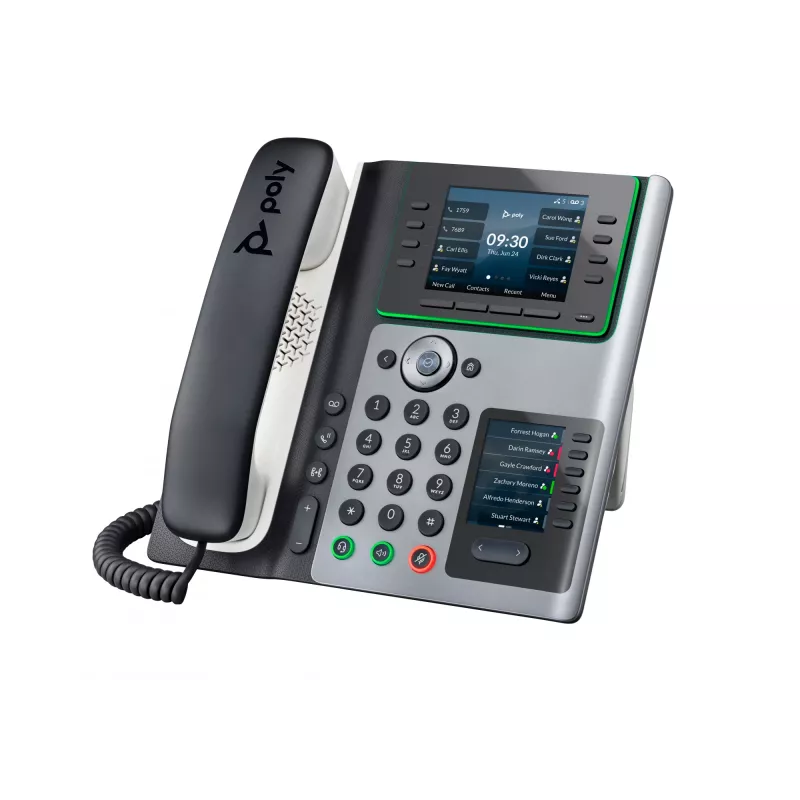 Teléfono IP HP Poly Edge E450 compatible con PoE, IPS, 4:3, WPA2-Enterprise, EAP-TLS, HTTPS, ENERGY STAR, EAC, RoHS, Federal Communications Commission (FCC), CE, 0 - 40 °C