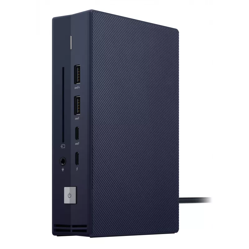 Docking station ASUS SimPro Dock 2 con cable Thunderbolt 3 — HDMI 2.0, DP 1.4, VGA, 3x USB-A, host TB3, Gigabit Ethernet, bloqueo Kensington