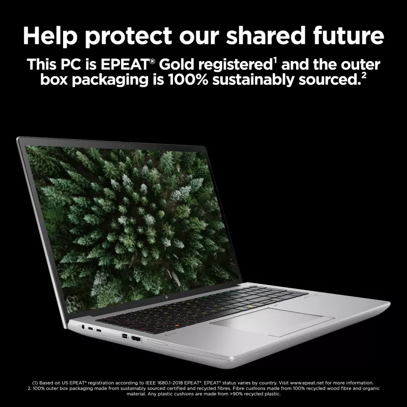 HP ZBook Fury 16 G11 Intel® Core™ i9 i9-14900HX 40,6 cm (16 inch) WQUXGA 64 GB DDR5-SDRAM NVIDIA RTX 4000 Ada Wi-Fi 7 (802.11be) Windows 11 Pro estación de trabajo con IA, PC con IA