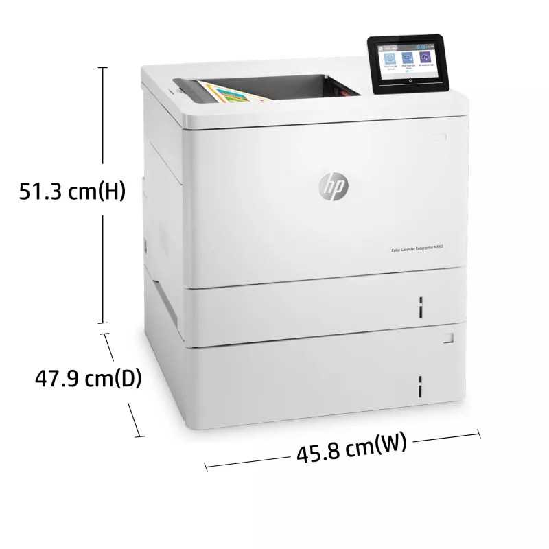 HP Color LaserJet Enterprise M555x, Láser, Color, 1200 x 1200 DPI, A4, 38 ppm, Impresión a doble cara
