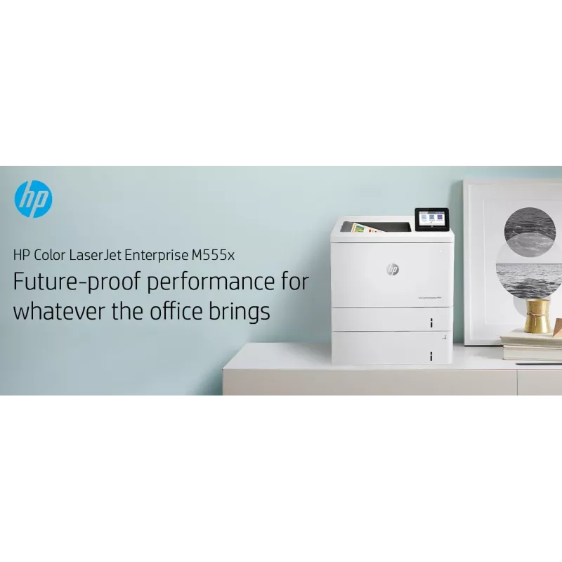HP Color LaserJet Enterprise M555x, Láser, Color, 1200 x 1200 DPI, A4, 38 ppm, Impresión a doble cara