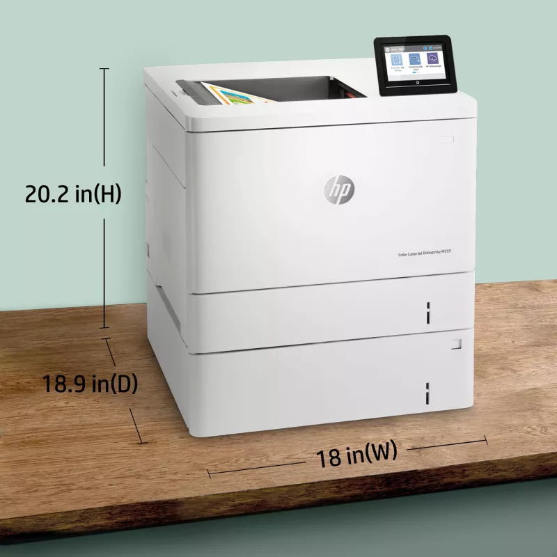 HP Color LaserJet Enterprise M555x, Láser, Color, 1200 x 1200 DPI, A4, 38 ppm, Impresión a doble cara