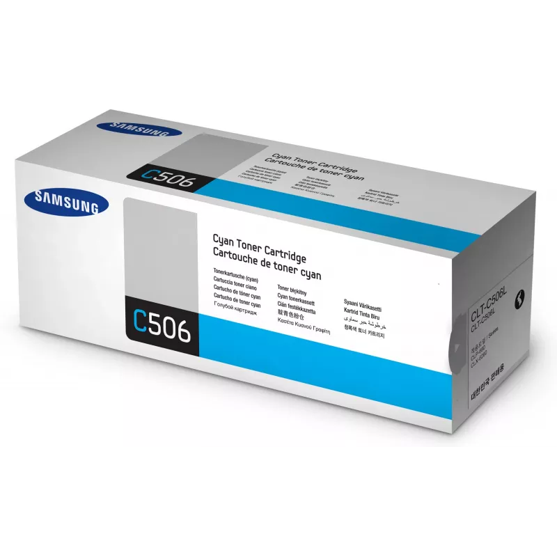Tóner original Samsung CLT-C506L de alto rendimiento cian, 1 ud.