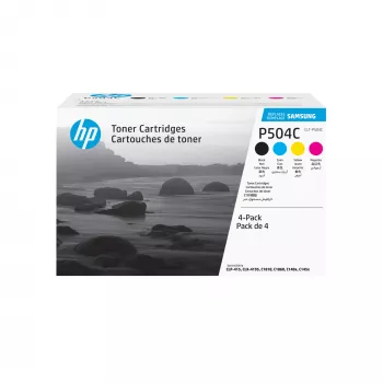 Pack de 4 tóneres originales Samsung CLT-P504C cian/magenta/amarillo/negro