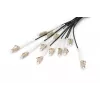 Cable breakout universal preensamblado Digitus de fibra óptica OM4 12 fibras LC/UPC - LC/UPC 150m