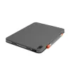 Funda con teclado LOGITECH Folio Touch con retroiluminación y trackpad Oxford gris para iPad Air (4.ª generación) español Qwertz