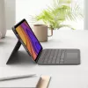 Funda con teclado LOGITECH Folio Touch con retroiluminación y trackpad Oxford gris para iPad Air (4.ª generación) español Qwertz
