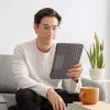 Funda con teclado LOGITECH Folio Touch con retroiluminación y trackpad Oxford gris para iPad Air (4.ª generación) español Qwertz