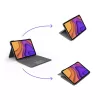 Funda con teclado LOGITECH Folio Touch con retroiluminación y trackpad Oxford gris para iPad Air (4.ª generación) español Qwertz