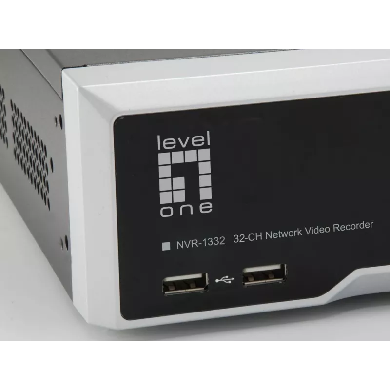 Grabador de vídeo en red LevelOne NVR-1332 4 bahías H.265 32 canales 3840x2160
