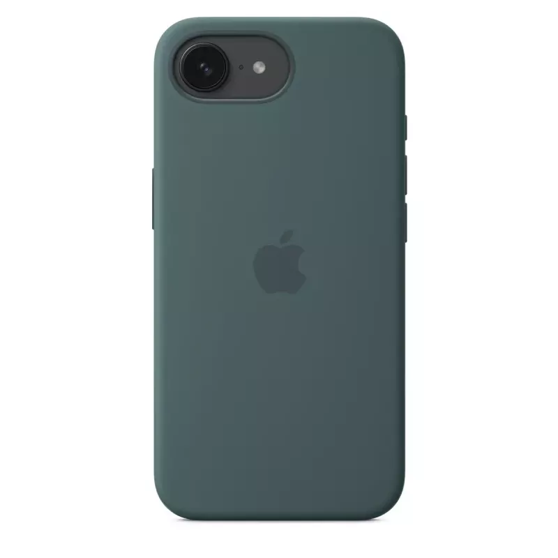 Funda de silicona Apple iPhone 16e Lake verde