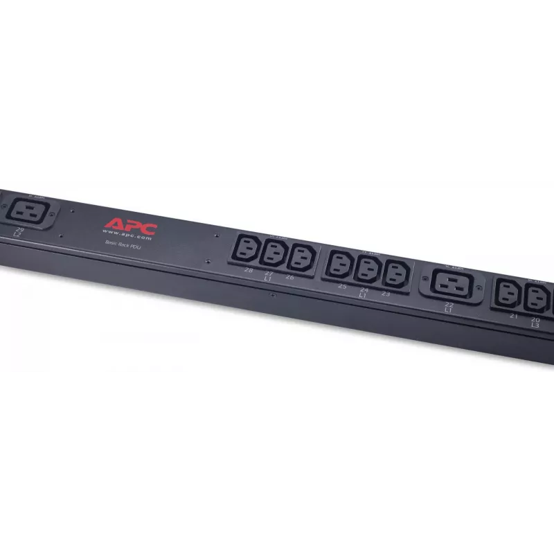 PDU de rack APC, Basic, Zero U, 11 kW, 230V, (36) C13 y (6) C19 unidad de distribución de corriente (PDU) 42 salidas de corriente alterna 0U negro