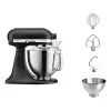 Robot de cocina KITCHENAID ARTISAN 5KSM185PS — bol de acero inoxidable de 4,8 L, 300 W, 10 velocidades, negro