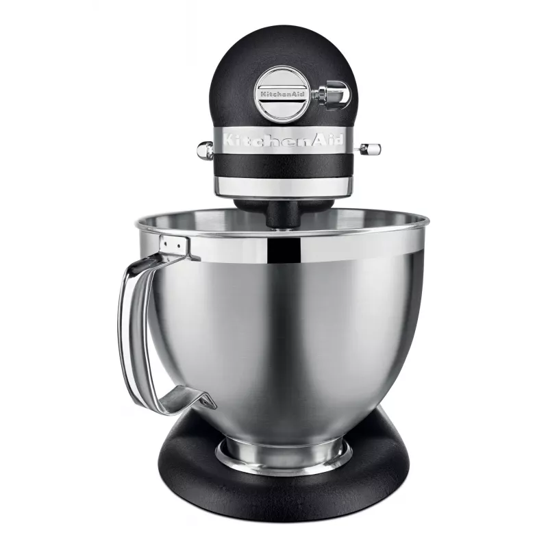 Robot de cocina KITCHENAID ARTISAN 5KSM185PS — bol de acero inoxidable de 4,8 L, 300 W, 10 velocidades, negro