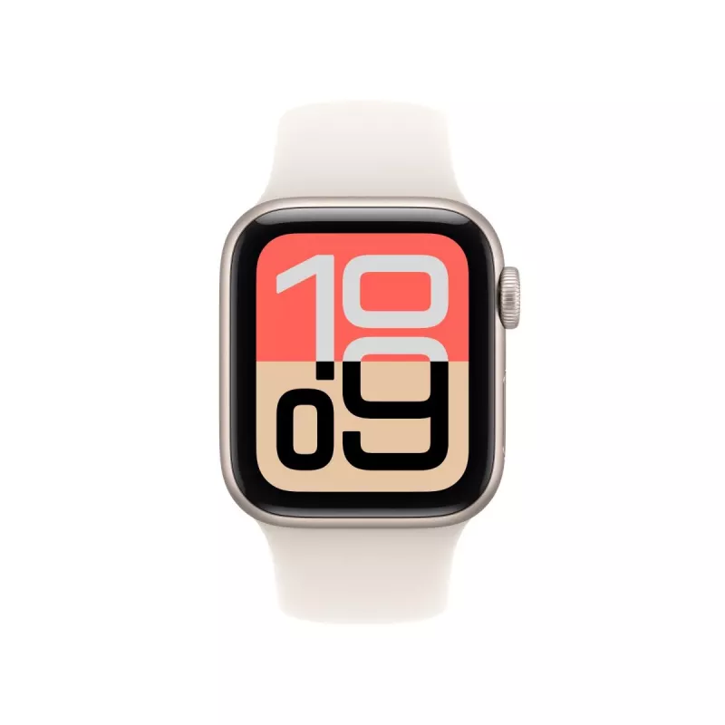 APPLE Watch SE 3 GPS 40mm Caja de aluminio Starlight con correa deportiva M/L - Starlight