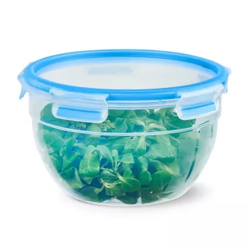EMSA CLIP & CLOSE N10114 Recipiente redondo 2,6 L Azul, Transparente 1 unidad