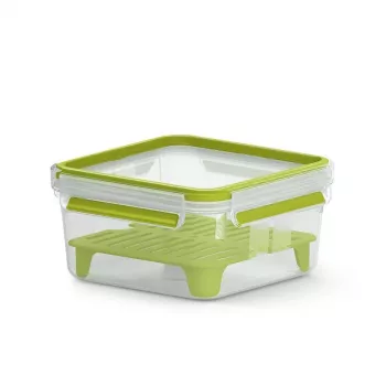 EMSA CLIP & GO XL Fiambrera 1,3 L Verde, Transparente 1 ud.