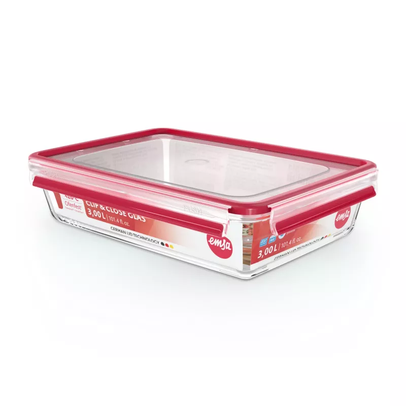 EMSA CLIP & CLOSE N10412 Caja rectangular 3 L Transparente 1 ud.
